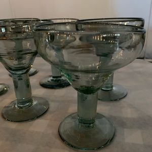 Set of 6 Crate & Barrel Margarita Glasses